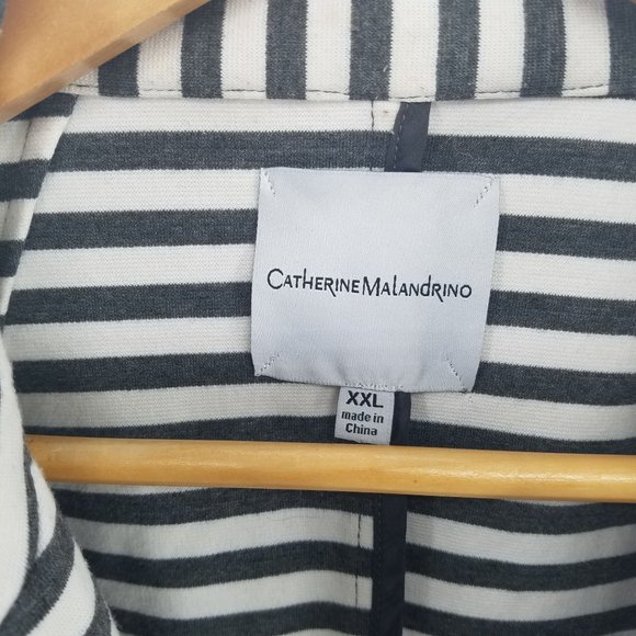 Catherine Malandrino Black and white button blazer jacket XXL - Picture 4 of 6